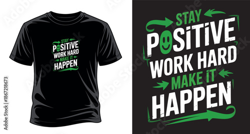 Motivational graphic vector art T-shirt design print templet