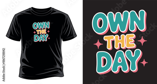 Motivational graphic vector art T-shirt design print templet