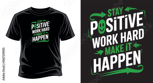 Motivational graphic vector art T-shirt design print templet
