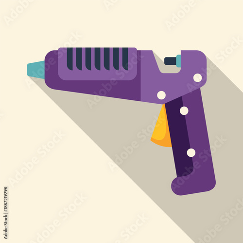 Crafting hot glue gun creating bonds with adhesive