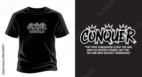 Motivational graphic vector art T-shirt design print templet