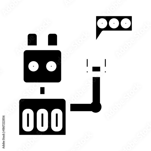 chatbot glyph icon