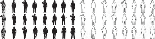 Set of School and Office Stationery Icons. Black Solid and Outline Vector Collection. isolated PNG with Transparent Background