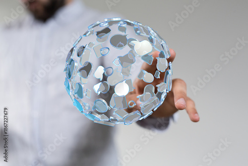 Conceptual image of a digit...