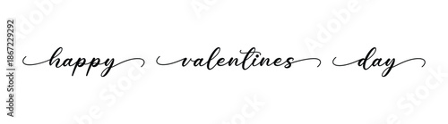 Valentines Day handwritten lettering design. Holiday calligraphy text for postcard, poster, banner design element. Happy Valentines Day handwritten lettering.