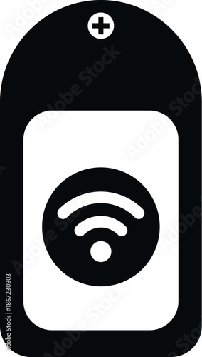 Smart key fob displaying wireless internet signal for tracking and connectivity