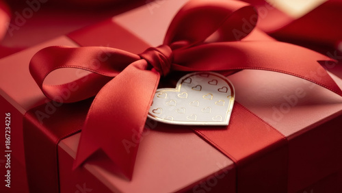 Luxury Valentine Gift with Satin Red Bow