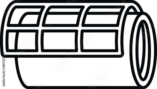 Air conditioner filter for ventilation systems, purifying air from dust and allergens