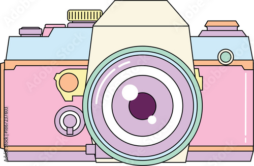 Retro Pastel Camera