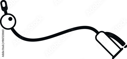 Resistance band with handle and attachment point for fitness training