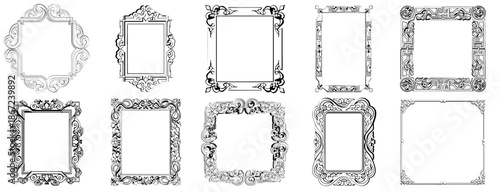 Vintage Ornate Frame Collection Set