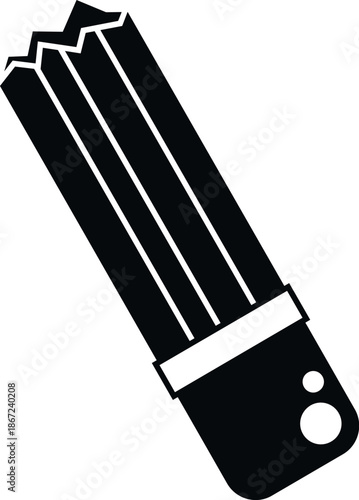 Pencil drawing tool with an eraser on a white background, useful for education and art