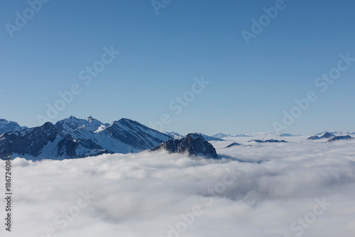 Dramatic landscape of mount...