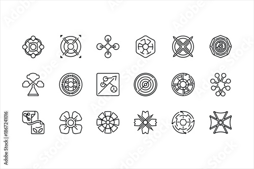 An abstract representation of a vector file, a fundamental digital asset for graphic design