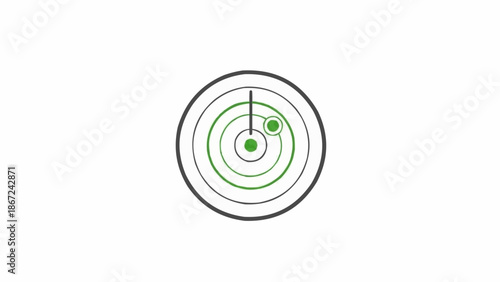Bullseye Target with Green Circles.