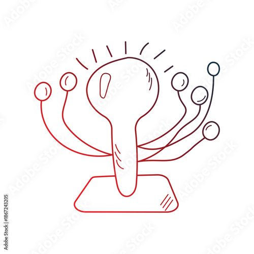 Solar System icon with white background vector stock illustration