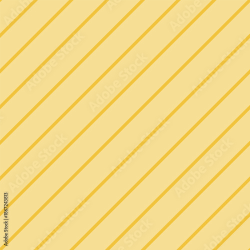 Seamless bright yellow diagonal stripe pattern on pale yellow background. Clean vivid geometric vector design for branding, packaging, textiles, web backgrounds, and print use.