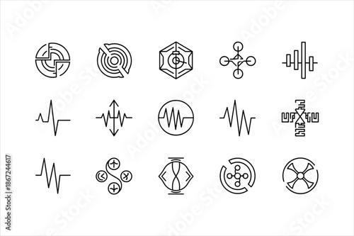 Abstract representation of a digital vector file for graphic design and illustration projects