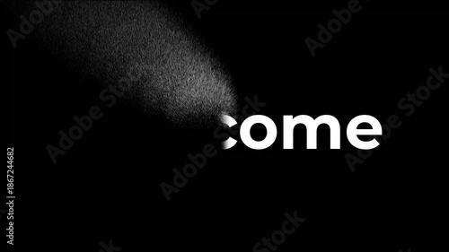 wellcome animation text