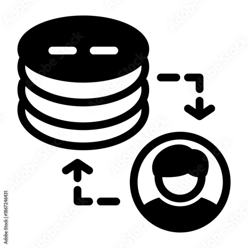 Configure Monitor Authorize Administrator Icon from Network and Database Icon Collection (Mixed style)