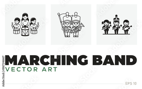 Marching Band logo template