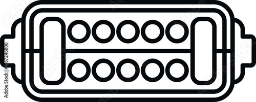 Obd2 diagnostic port displaying connection pins for car communication