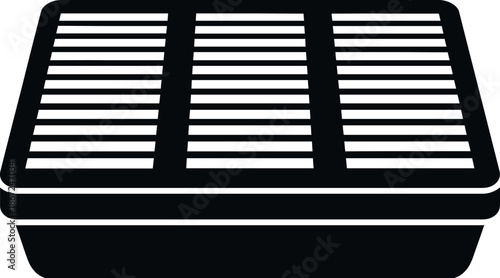 Automoto air filter providing clean air for engine combustion