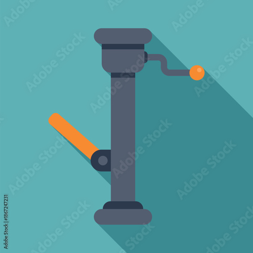 Car jack tool illustrating vehicle repair and maintenance