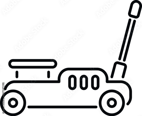 Floor jack tool for lifting vehicles during automotive repair and maintenance work