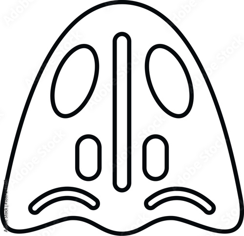 Swim paddle hand fin improving aquatic stroke technique for sport training