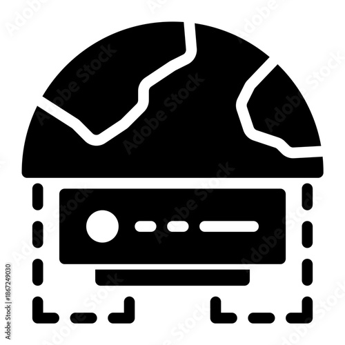 Connect Route Worldwide Networking Icon from Network and Database Icon Collection (Solid style)