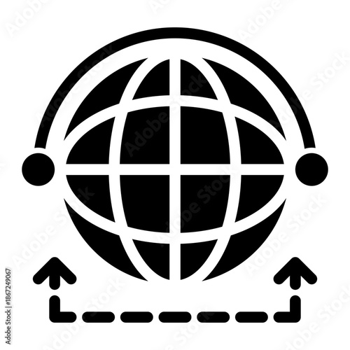 Access Transmit Browse Connectivity Icon from Network and Database Icon Collection (Solid style)