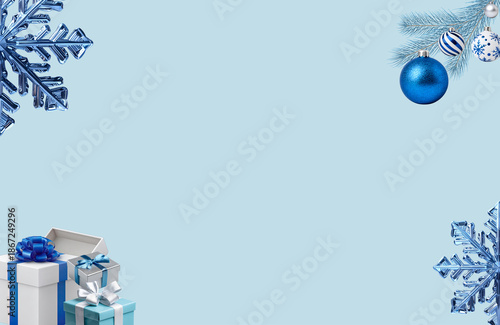 blue christmas background