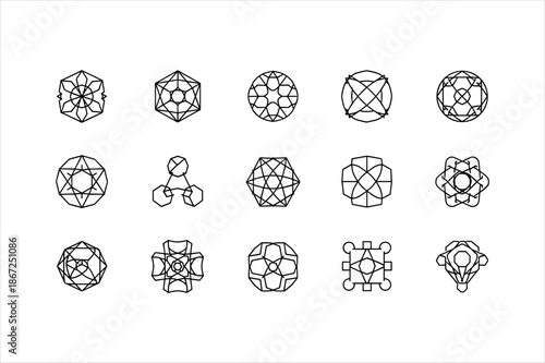 An abstract representation of a digital vector file indicating a graphic asset for design