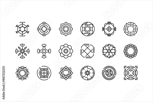 Abstract representation of a vector file as a digital graphic design placeholder