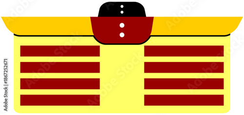 Digital Scoreboard. Editable Color Vector