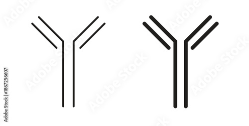 Antibody icons Vector Symbol Design Illustration - for app or web. color editable