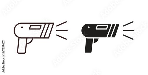 Barcode scanner icons Vector Symbol Design Illustration - for app or web. color editable