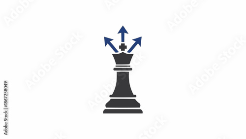 Black Chess Piece King Strategy.