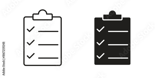Checklist icons Vector Symbol Design Illustration - for app or web. color editable