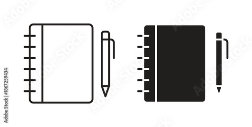 Clipboard icons Vector Symbol Design Illustration - for app or web. color editable