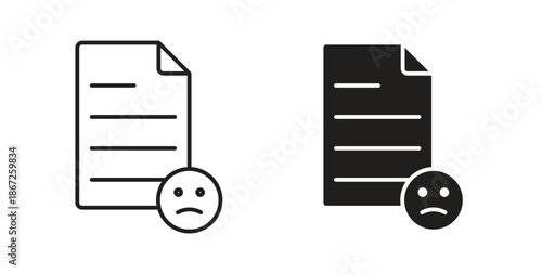 Complaint icons Vector Symbol Design Illustration - for app or web. color editable