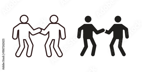 Friends icons Vector Symbol Design Illustration - for app or web. color editable