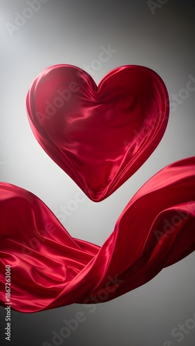 Hands forming a red heart