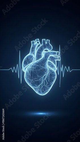 Heart monitor displaying pulse
