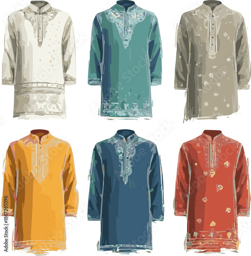 Isolated a kinds of deferent Eid specials t-shirt design vector art with white background.