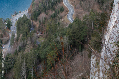 Aerial view of a mountain r...