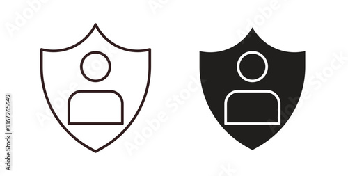 Life insurance icons Vector Symbol Design Illustration - for app or web. color editable
