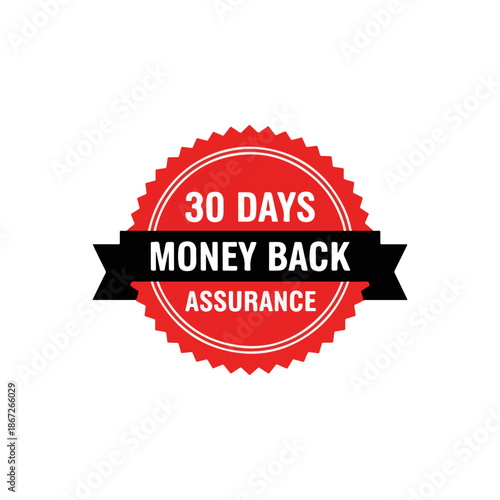 Red Money Back Assurance Guarantee Seal.