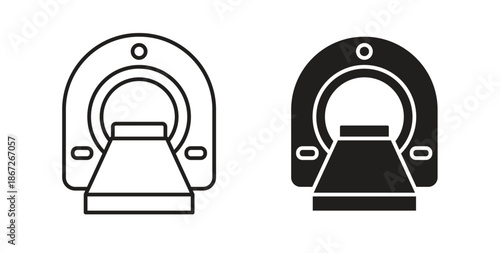 MRI icons Vector Symbol Design Illustration - for app or web. color editable